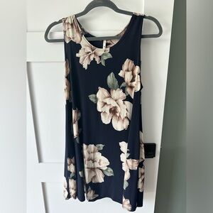 Sleeveless floral lightweight and cool dress size small